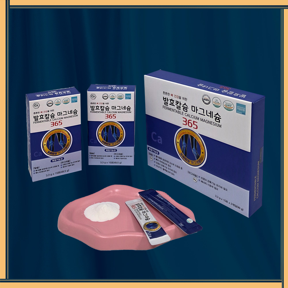 발효칼슘 마그네슘 365 튼튼한 뼈 건강을 위한 3.3g 1박스