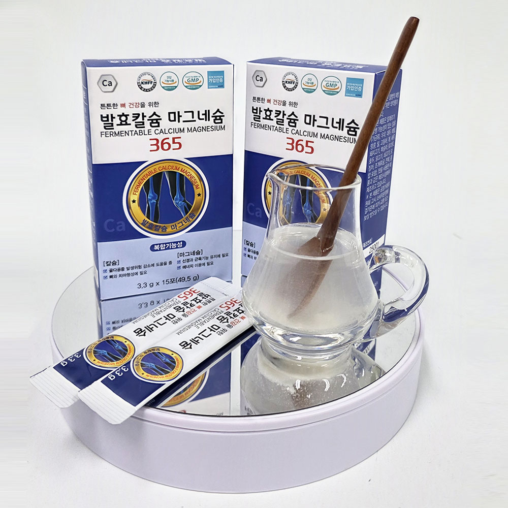 발효칼슘 마그네슘 365 튼튼한 뼈 건강을 위한 3.3g 1박스