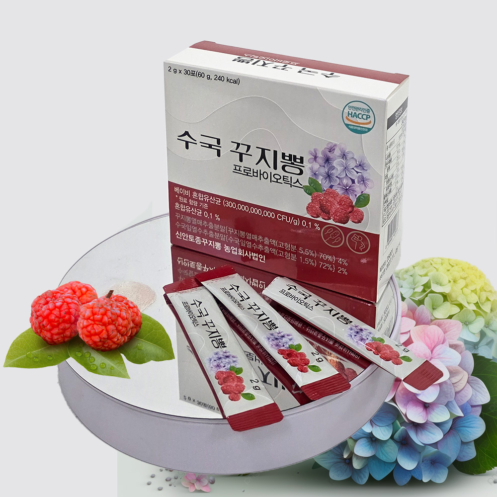 수국꾸지뽕 프로바이오틱스 2gx30포(60포,240Kcal)  1+1 (2통)